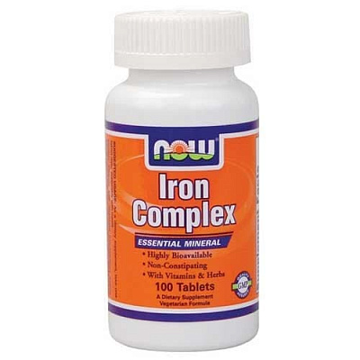 NOW Iron Complex 100 tabs купить недорого, заказать с доставкой в Москве