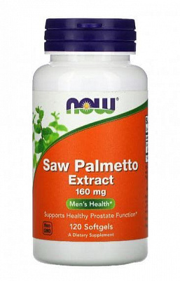 NOW Saw Palmetto Extract 160mg 120 sgels купить недорого, заказать с ...