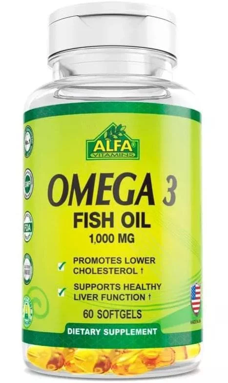 Alfa Vitamins Omega 3 Fish Oil 1000 mg 60 caps