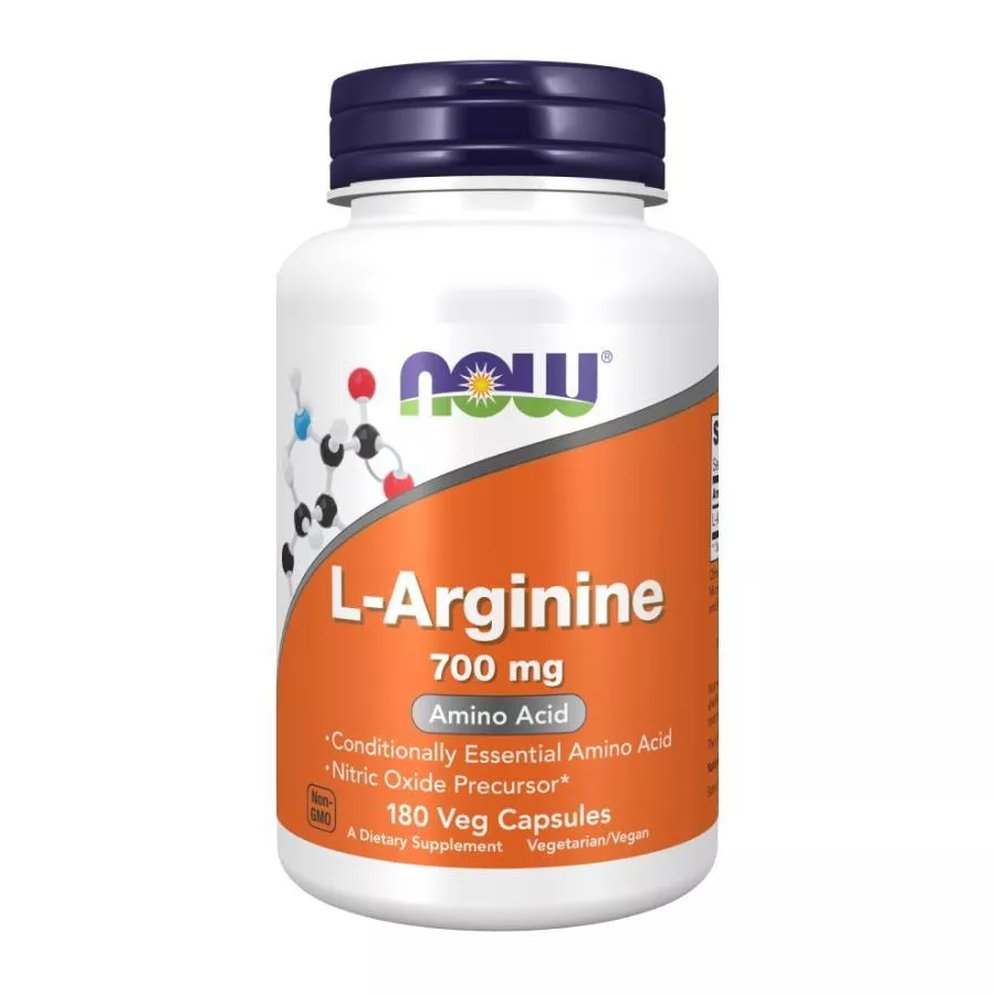 NOW L-Arginine 700mg 180 vcaps фото