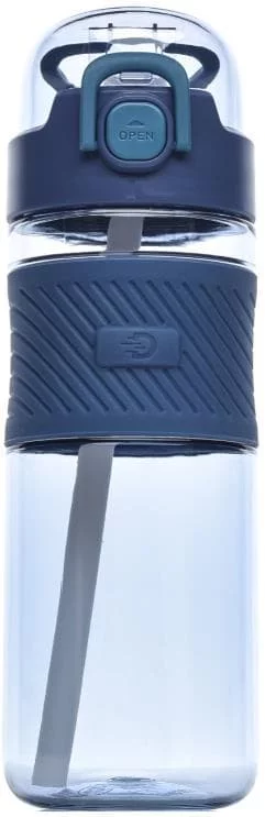 Бутылка для воды Diller DB-001 600 ml (С трубочкой) (Синий) фото