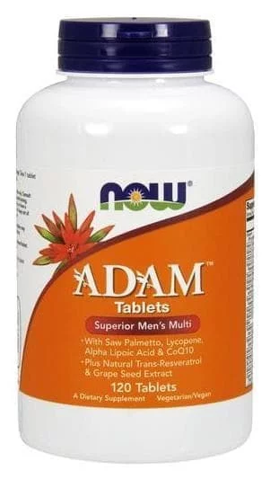 NOW ADAM Men's Multiple Vitamin 120 tabs фото