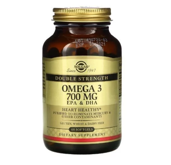 Solgar Omega-3 Double Strength 700 mg 60 caps фото