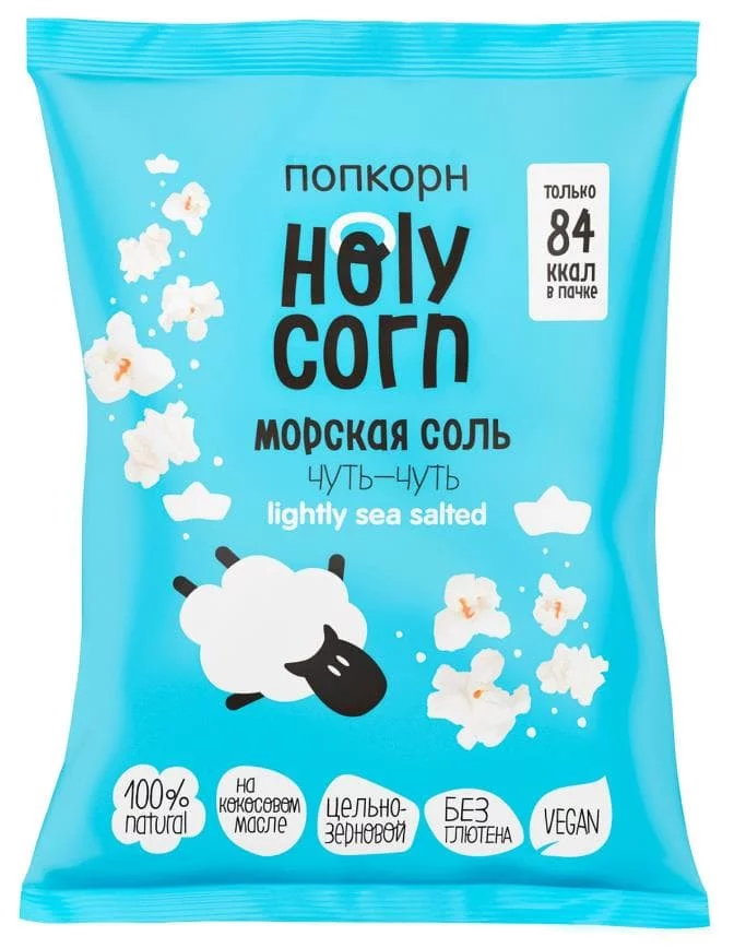 Holy Corn Кукуруза воздушная (попкорн) шт. (Морская соль) фото