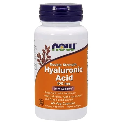 NOW Hyaluronic Acid 100 mg 60 vcaps фото