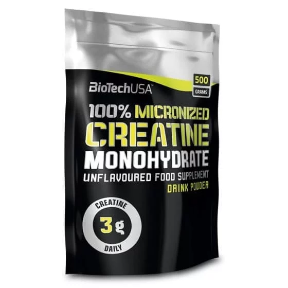 BioTech 100% Creatine Monohydrate (bag) 500g фото