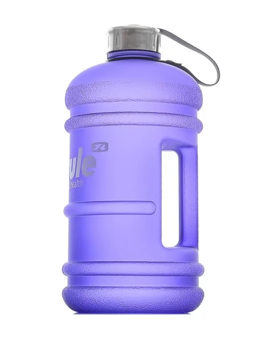 FitRule Бутыль прорезиненная металлическая крышка 2,2L (Фиолетовый) фото