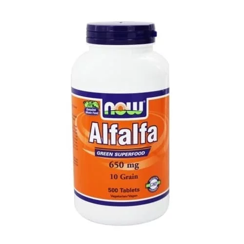 NOW ALFALFA 10 grain 500 tabs фото