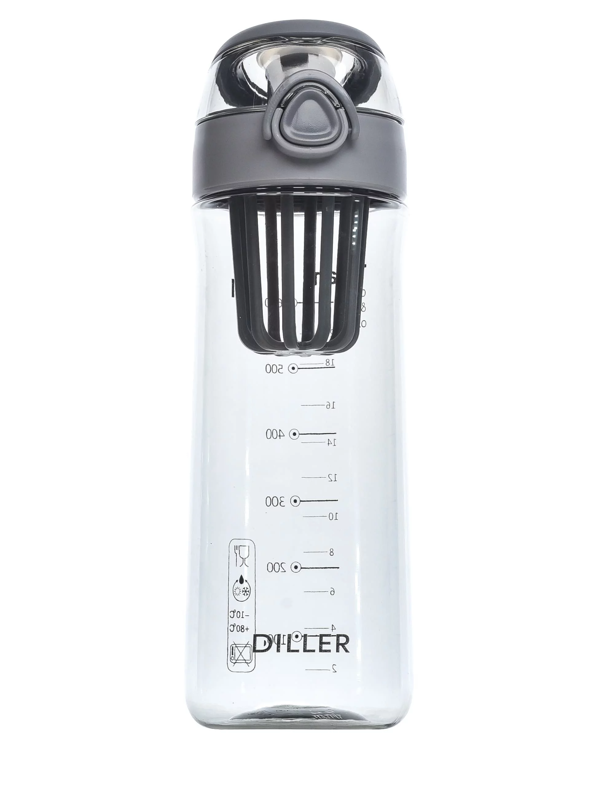 Бутылка для воды Diller D38-700 ml (Серый) фото