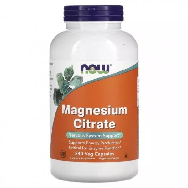 NOW Magnesium Citrate 134mg 180 softgels фото