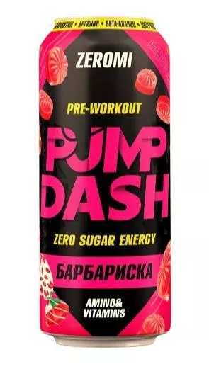 ZEROMI Энергетический Pre-Workout Напиток PUMP DASH 500 ml фото