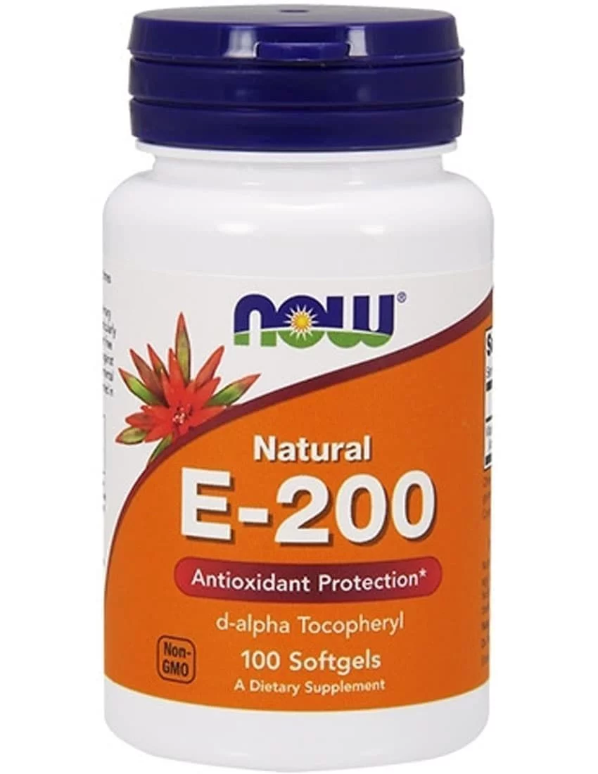 NOW Vitamin E-200 Da 100 caps фото