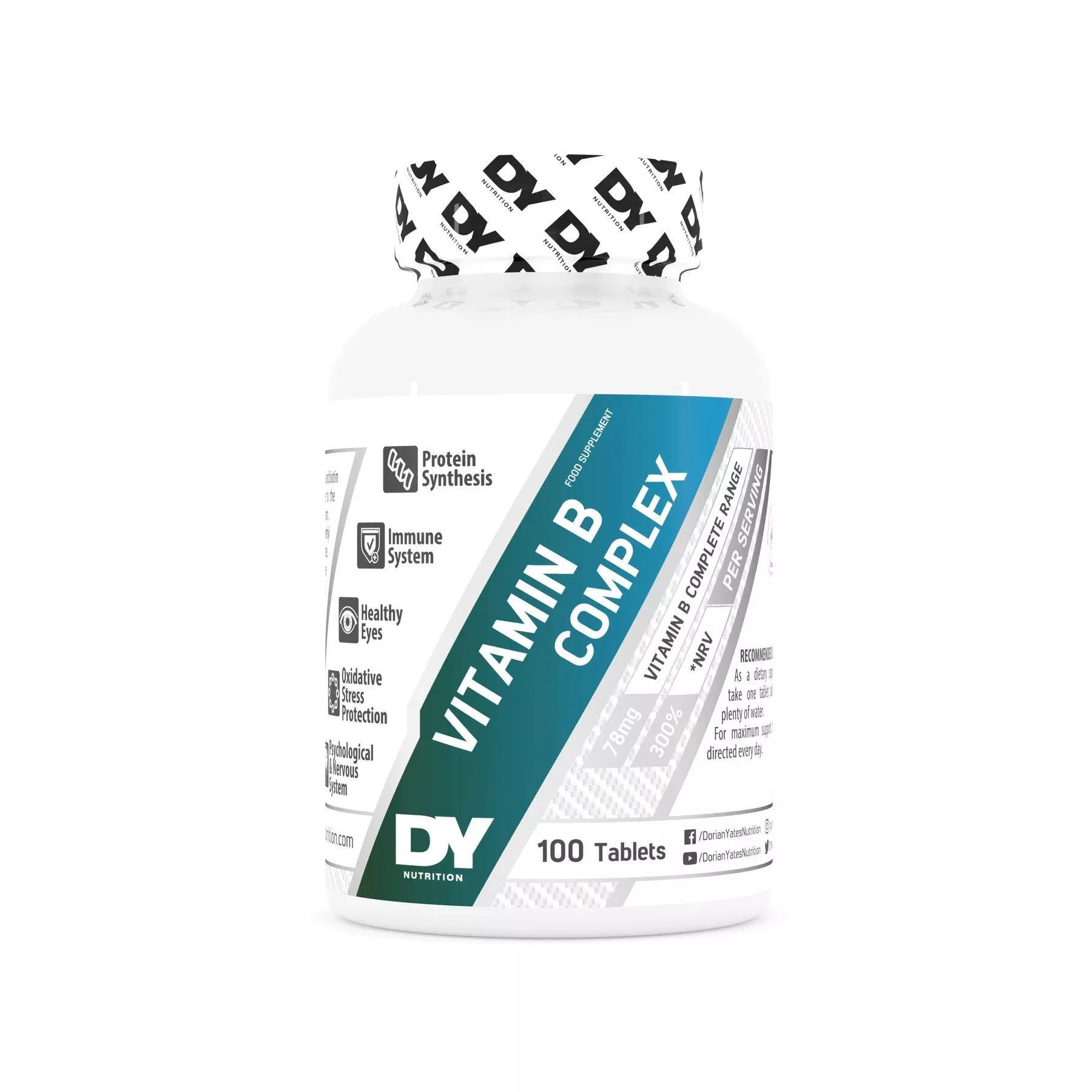 Dorian Yates Nutrition Vitamin All B Complex 100 tabs фото