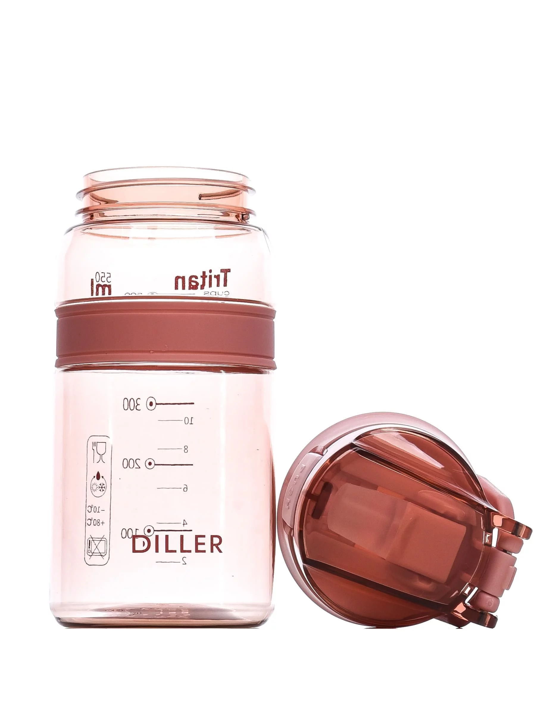 Бутылка для воды Diller D36 550 ml (Розовый) фото