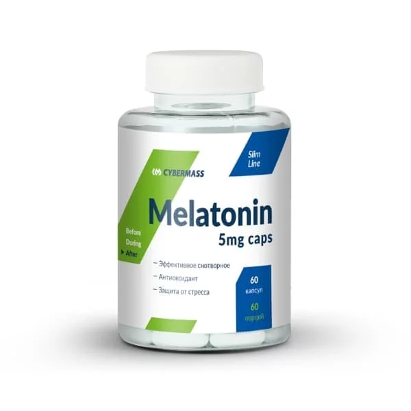 Cybermass Melatonin 5 mg 60 caps фото