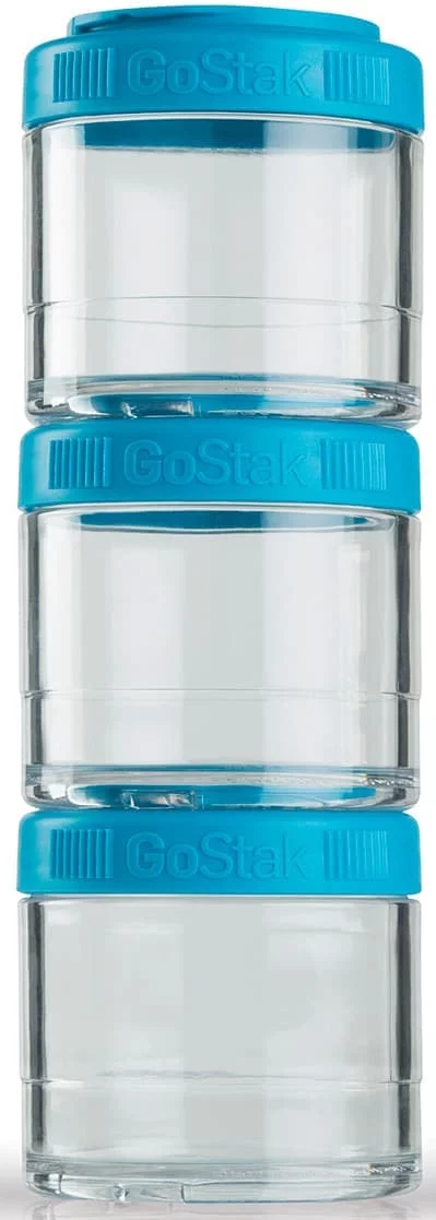 BlenderBottle GoStak (3 pack) 100 ml Cyan [бирюзовый] фото