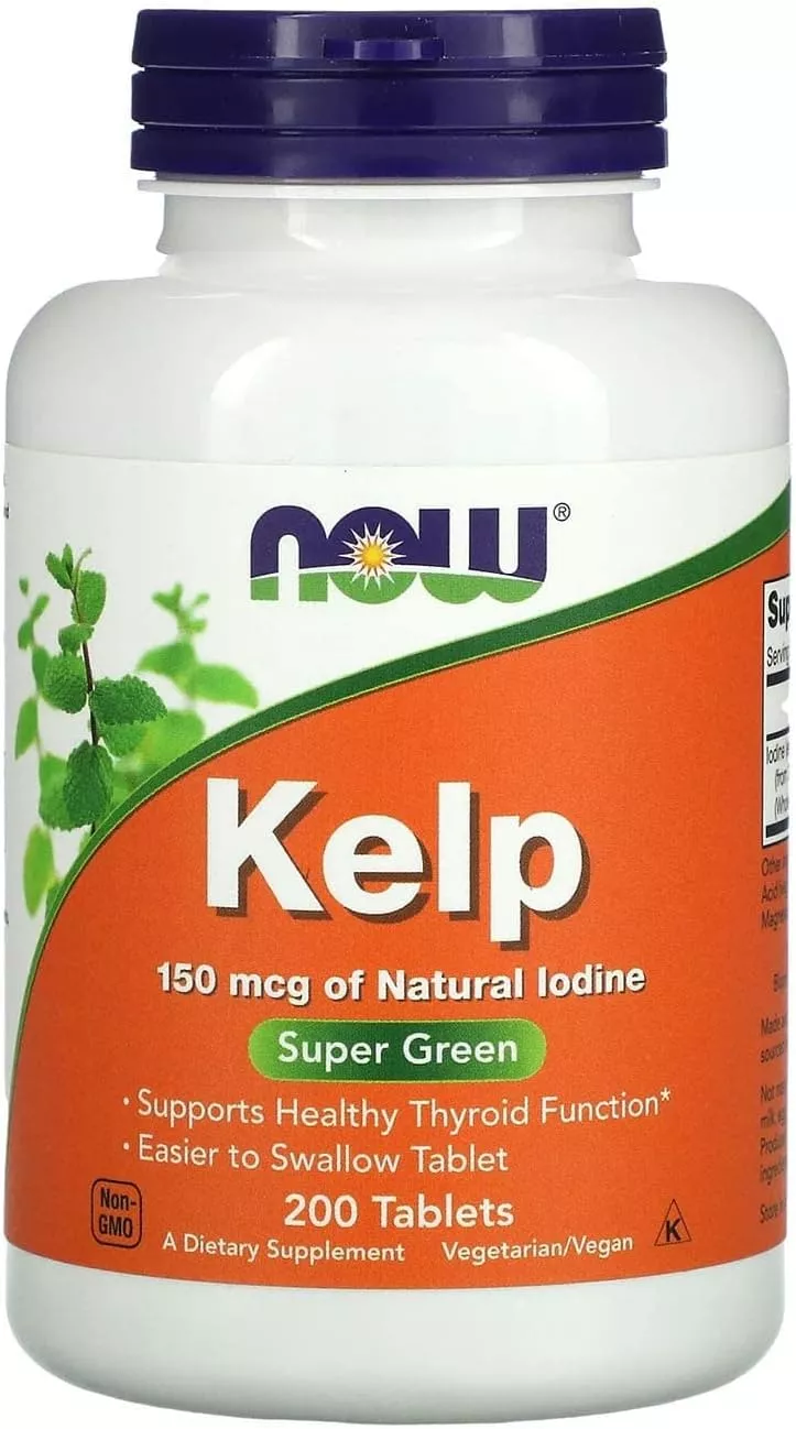 NOW Kelp 150mcg 200 tabs фото