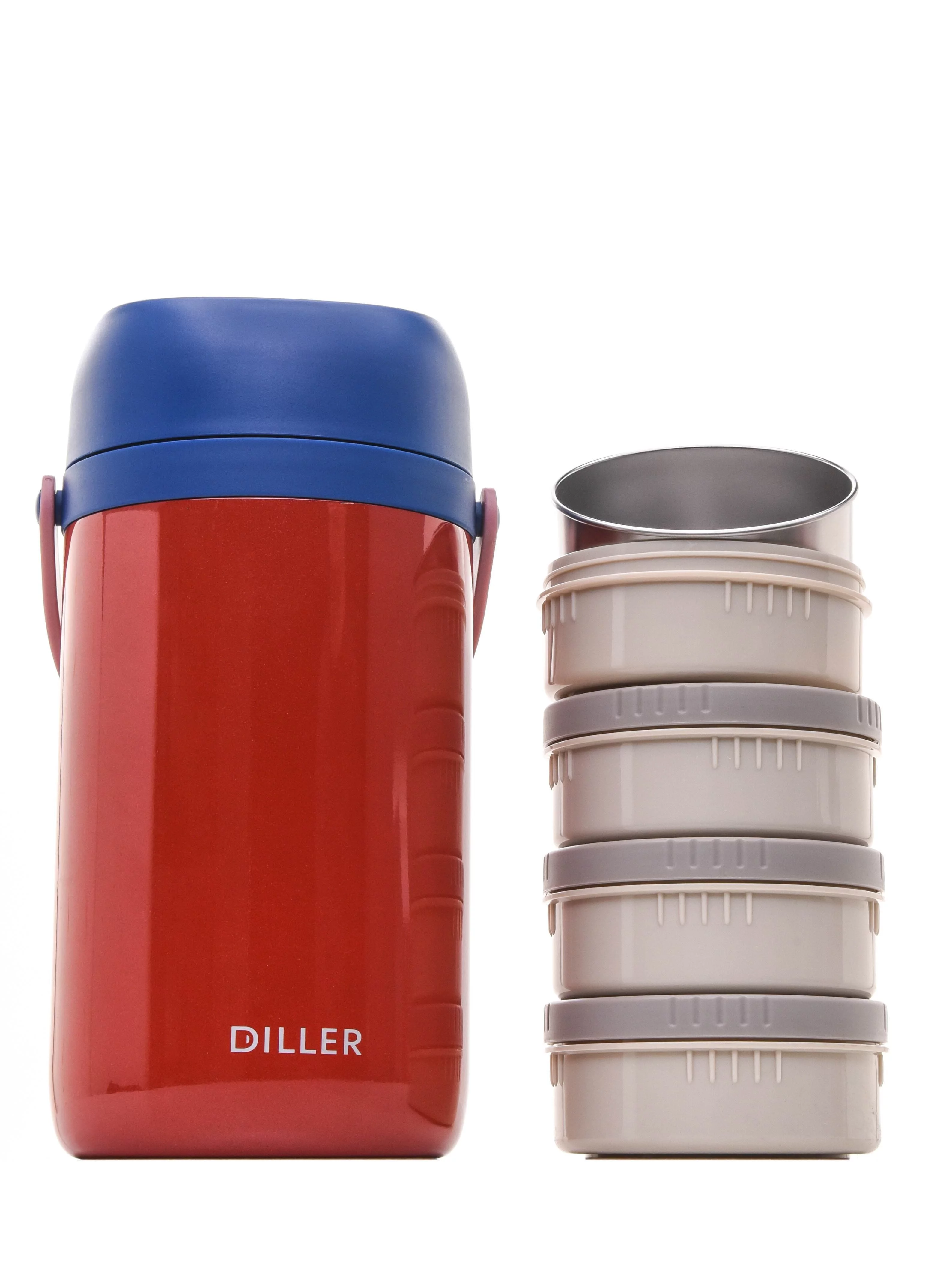 Термоконтейнер для еды Diller 8926 2400 ml (Красный) фото