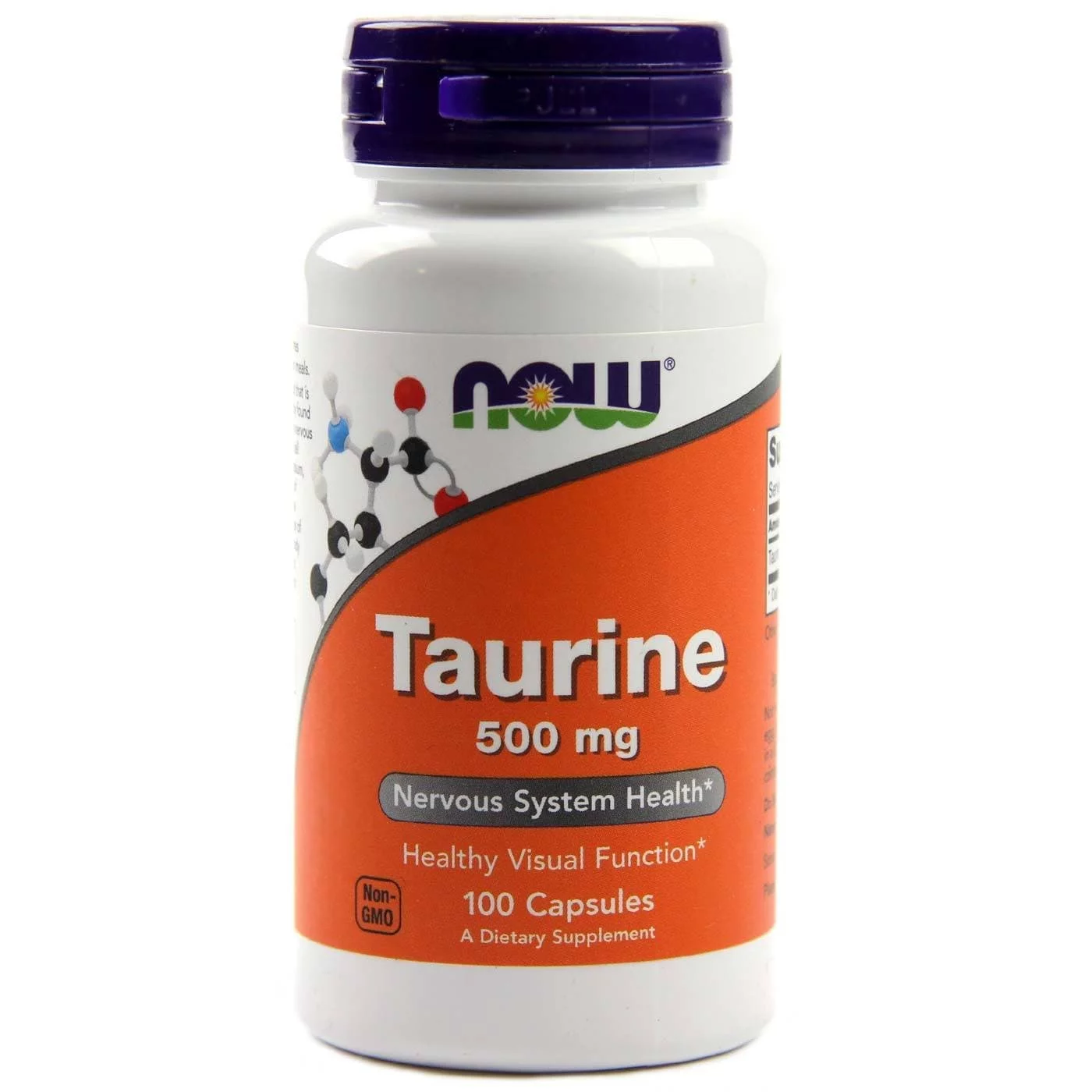 NOW Taurine 500mg 100 caps фото