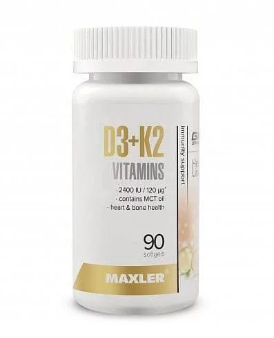 Maxler Vitamin D3 + K2 90 soft фото