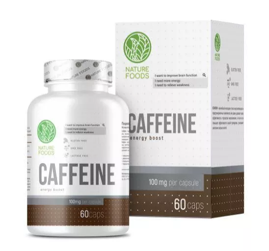 Nature Foods Caffeine 200mg 60 caps фото