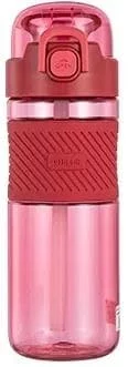 Бутылка для воды Diller DB-001 600 ml (С трубочкой) (Красный) фото