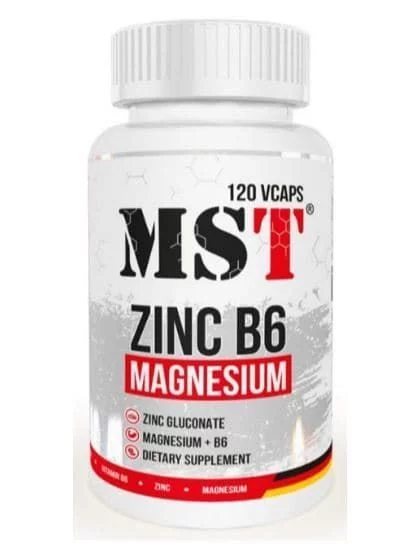 MST Zinc Magnesium B6 120 vcaps фото