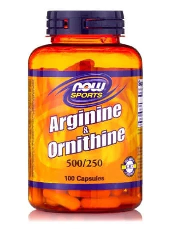 NOW Arginine & Ornithine 100 caps фото