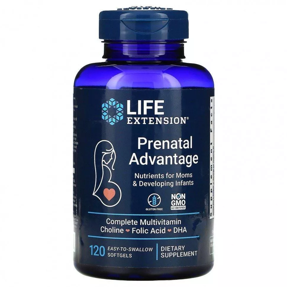 LIFE Extension Prenatal Advantage 120 softgels фото