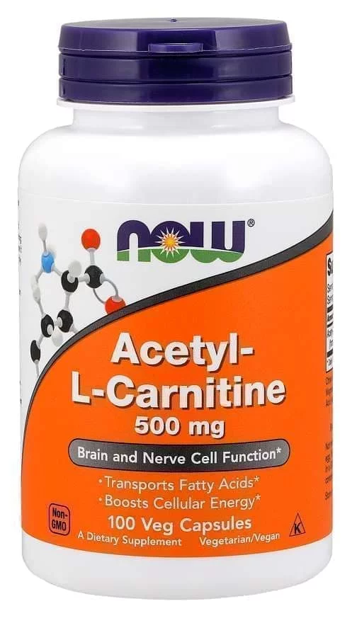 NOW Acetyl L-Carnitine 500 mg 100 vcaps фото