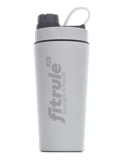 FitRule Шейкер алюминиевый с крышкой Twist 700ml (Белый) фото