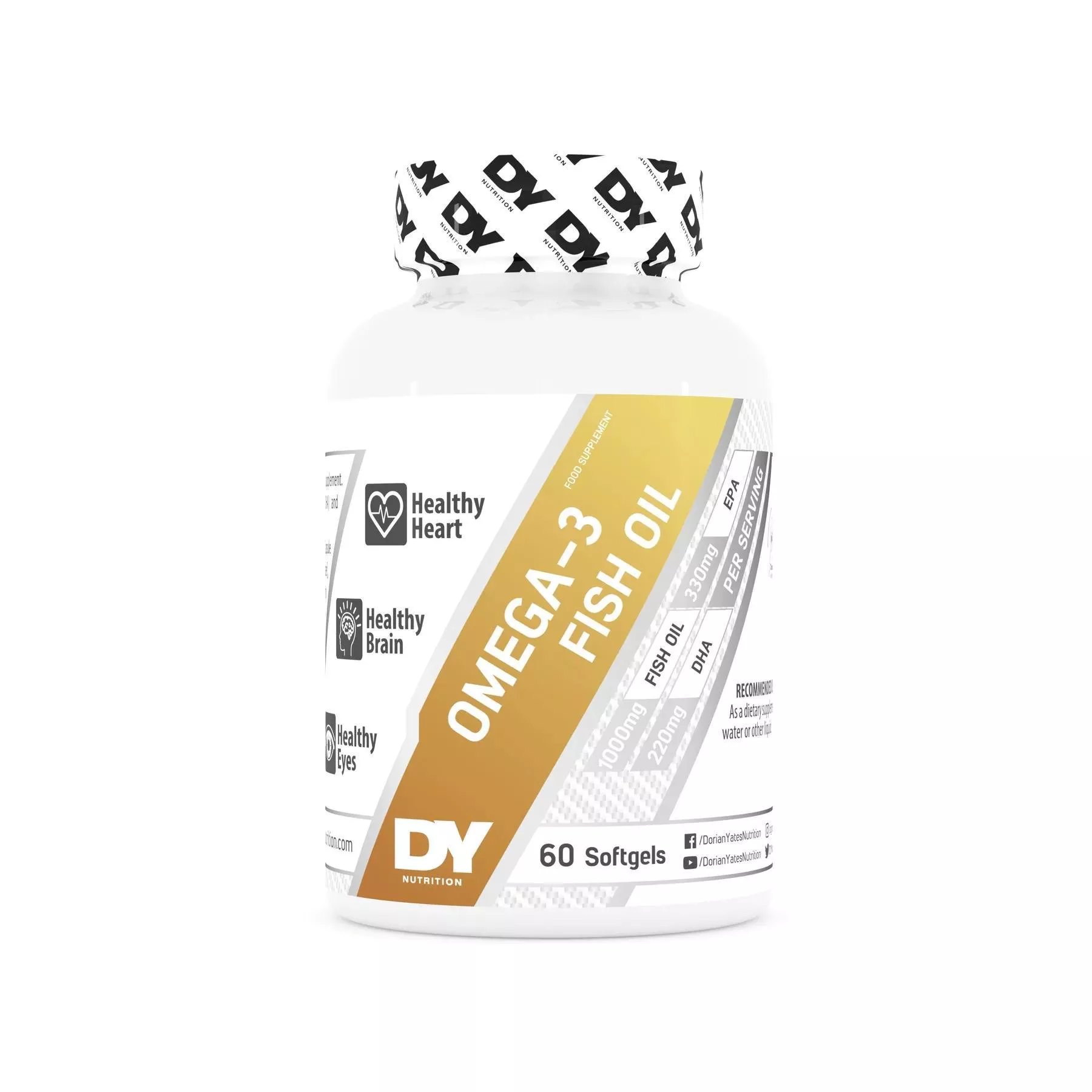 Dorian Yates Nutrition OMEGA 3 Fish oil + vit E 60 sgels фото