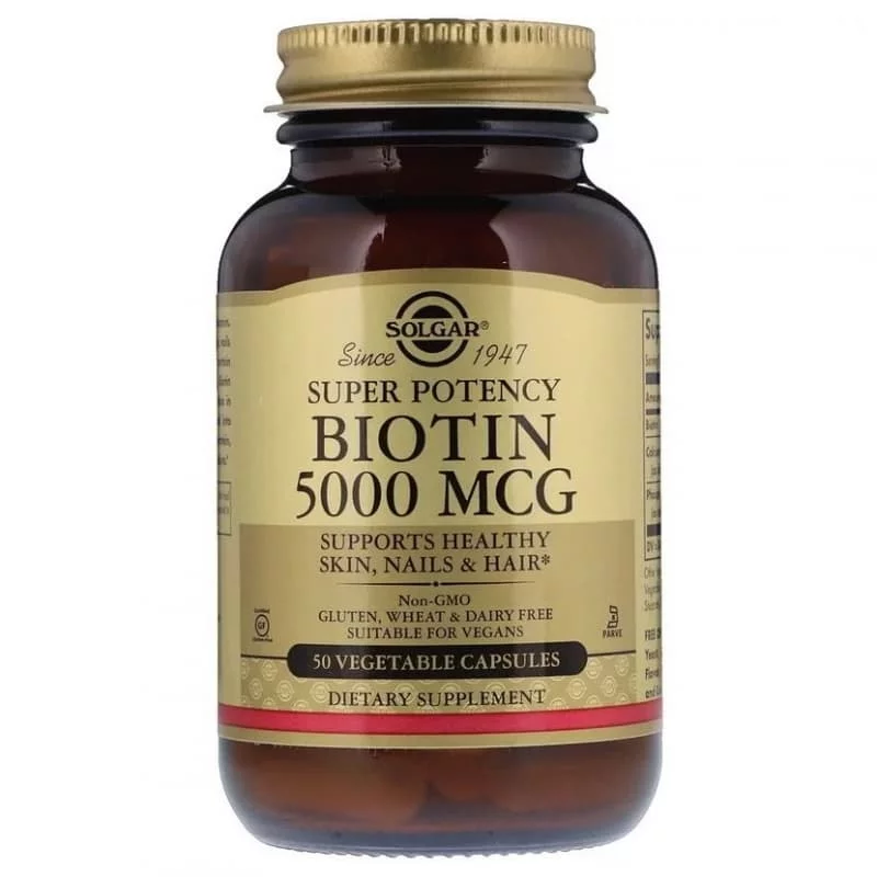 Solgar Biotin 5000 mcg 50 caps фото